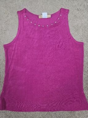 New Frontier Bright Fuchsia Knit Tank